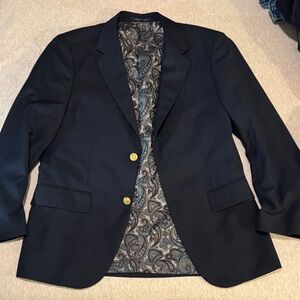 Alan Flusser Navy Blazer with Paisley Lining